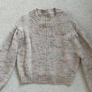Light Pink Speckled Sweater, Small